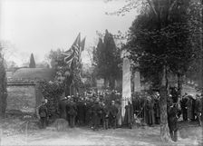 Allied Commission To U.S. At Mount Vernon: Groups At Tomb of Washington, 1917. Creator: Harris & Ewing