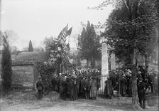 Allied Commission To U.S. At Mount Vernon: Groups At Tomb of Washington, 1917. Creator: Harris & Ewing