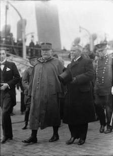 Allied Commission To U.S., Jules J. Jusserand, Ambassador From France with Joffre..., 1917. Creator: Harris & Ewing