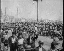 Allied Soldiers Massing in Constantinople, 1922. Creator: British Pathe Ltd