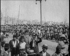 Allied Soldiers Massing in Constantinople, 1922. Creator: British Pathe Ltd