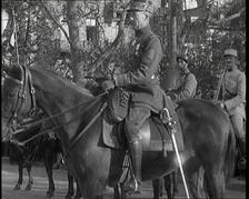 Allied Soldiers on Horseback in the German Republic, 1920. Creator: British Pathe Ltd
