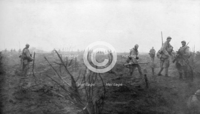 Allied troops, 31 July 1917 at the Yser Canal, Belgium, 1926. Artist: Unknown