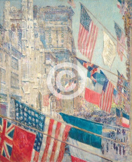 Allies Day, May 1917, 1917. Creator: Frederick Childe Hassam.