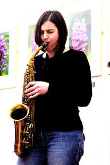 Allison Neale, alto saxophonist, Clocktower Cafe, Croydon, Surrey, 2008. Artist: Brian O'Connor