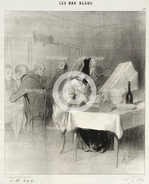 Allons!...on n'a pas encore rendu compte de mon roman..., 1844. Creator: Honore Daumier.