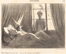 Allons, bourgeois, levez-vous vite..., 1852. Creator: Honore Daumier