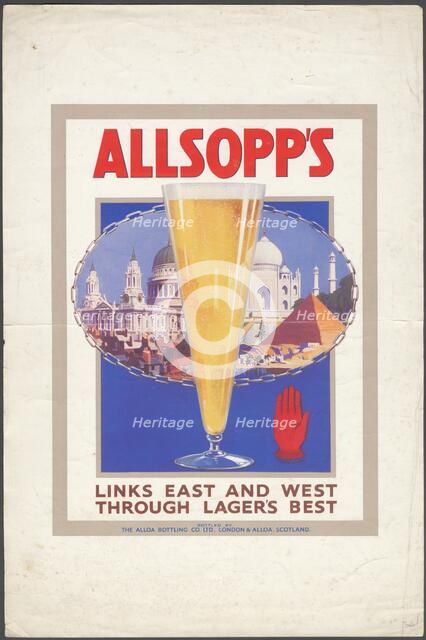 Allsopp's Lager, 1920s. Artist: Wilfred Fryer