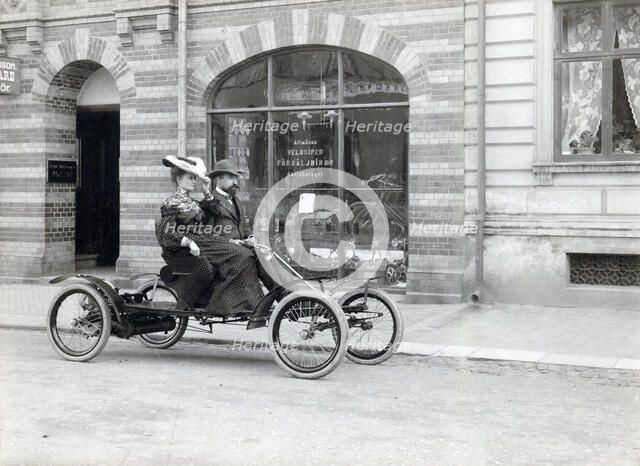 Allvelo car, Landskrona, Sweden, 1904. Artist: Unknown