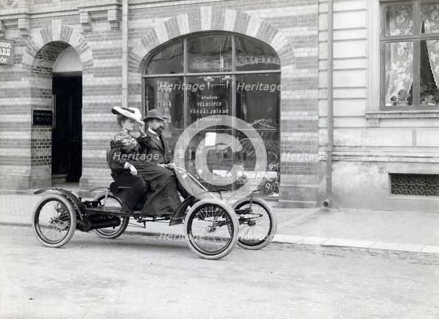 Allvelo car, Landskrona, Sweden, 1904. Creator: Unknown.