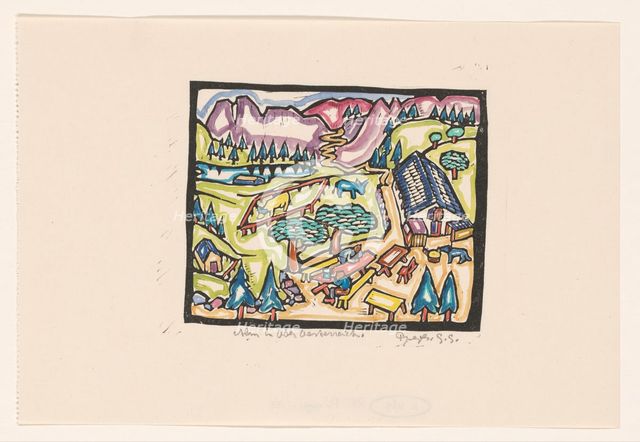 Alm in Ober-Oesterreich, 1906-1945. Creator: Reijer Stolk.