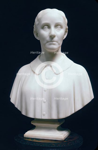 Alma Hammond L'Hommedieu, modelled 1870 or 1871, carved 1873. Creator: Hiram Powers.