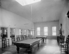 Alma Sanitarium, billiard room, Alma, Mich., between 1895 and 1910. Creator: Unknown