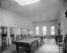 Alma Sanitarium, billiard room, Alma, Mich., between 1895 and 1910. Creator: Unknown