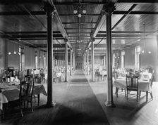 Alma Sanitarium, dining room, Alma, Mich., between 1900 and 1910. Creator: William H. Jackson