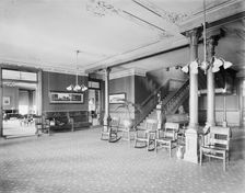 Alma Sanitarium, reception hall, Alma, Mich., between 1900 and 1910. Creator: William H. Jackson