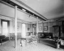 Alma Sanitarium, smoking room, Alma, Mich., between 1895 and 1910. Creator: Unknown