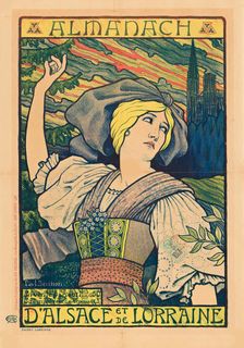 Almanach d'Alsace et de Lorraine, 1896. Creator: Paul Berthon
