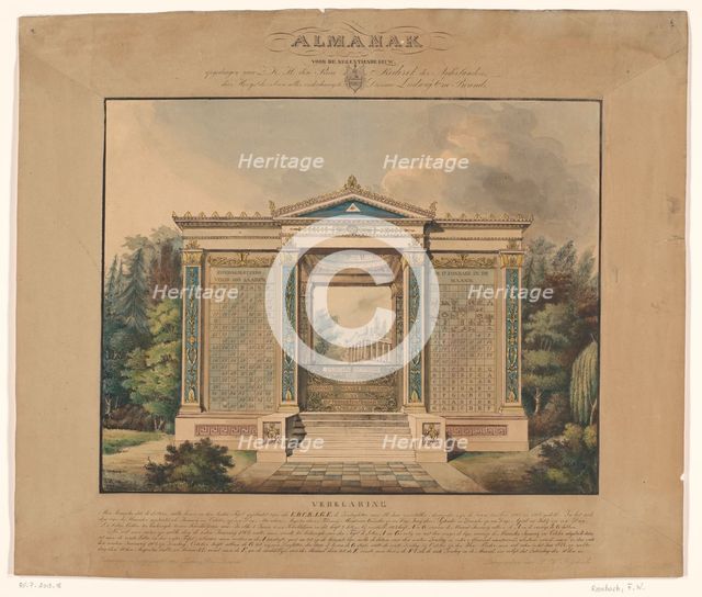 Almanac for the nineteenth century, c.1805-1840. Creator: Friedrich Wilhelm Rossbach.