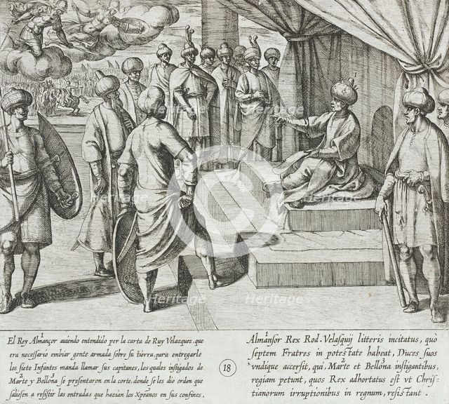 Almazor Orders His Troops to Keep the Christians from Entering His Territory, 1612. Creator: Antonio Tempesta.