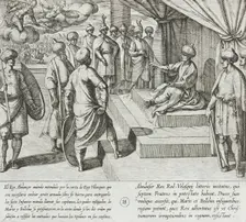 Almazor Orders His Troops to Keep the Christians from Entering His Territory, 1612. Creator: Antonio Tempesta