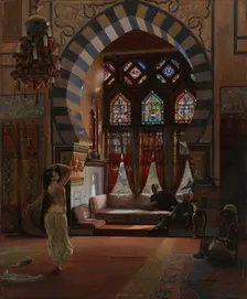 Almée, an Egyptian Dancer, 1883. Creator: Gunnar Berndtson