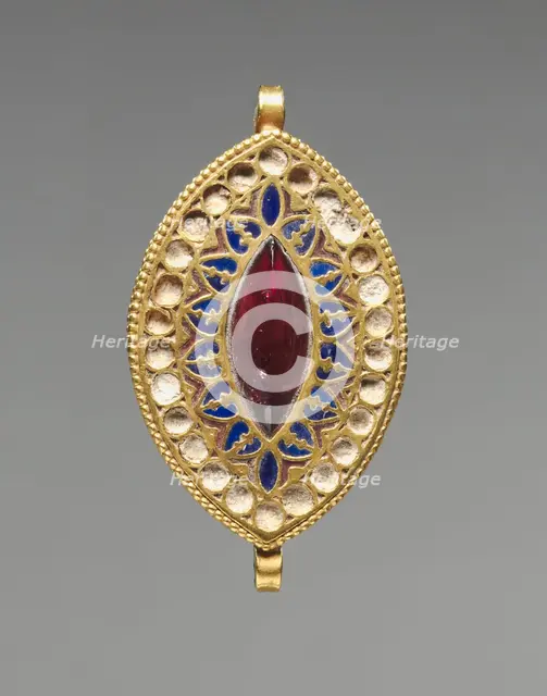 Almond-Shaped Pendant, 400-600. Creator: Unknown.