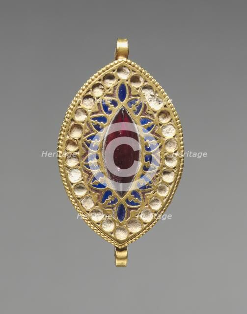 Almond-Shaped Pendant, 400-600. Creator: Unknown.