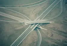 Almondsbury Interchange motorway junction, Bristol, 1970. Artist: Jim Hancock