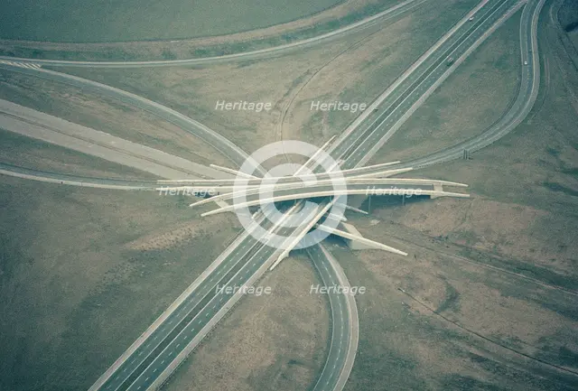 Almondsbury Interchange motorway junction, Bristol, 1970. Artist: Jim Hancock.