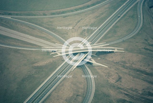 Almondsbury Interchange motorway junction, Bristol, 1970. Artist: Jim Hancock.