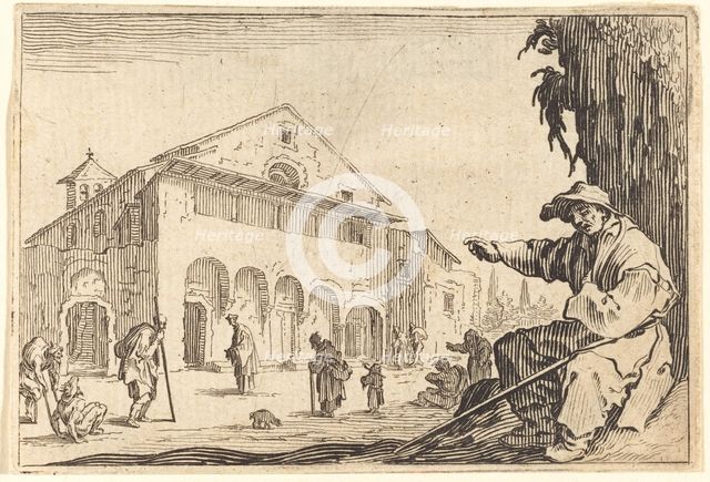 Almshouse, c. 1622. Creator: Jacques Callot.