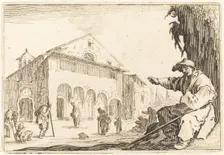 Almshouse, c. 1622. Creator: Jacques Callot