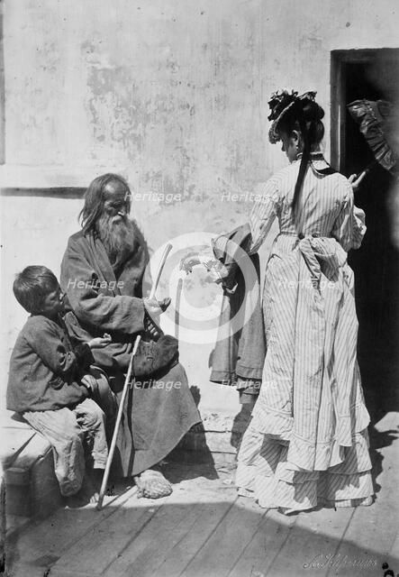 'Alms', c1870-c1875.  Artist: Andrei Osipovich Karelin