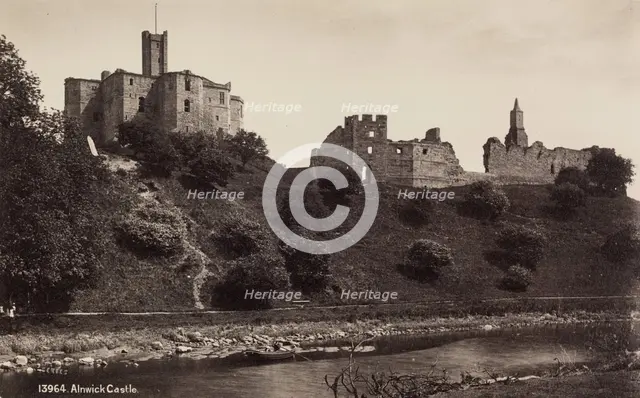 Alnwick Castle, between 1870 and 1880. Creator: Francis Frith.