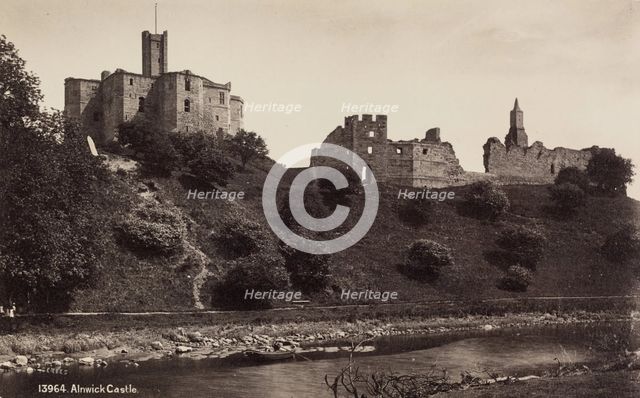 Alnwick Castle, between 1870 and 1880. Creator: Francis Frith.
