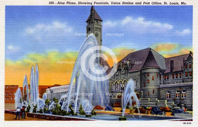 Aloe Plaza, St Louis, Missouri, USA, 1941. Artist: Unknown