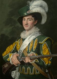Alois Jelen as Max in the opera Der Freischütz by Carl Maria von Weber, 1826