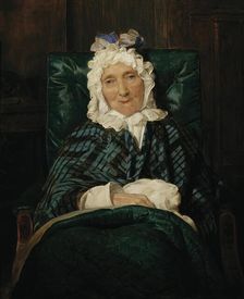 Aloisia Eltz in an armchair, 1834. Creator: Ferdinand Georg Waldmuller