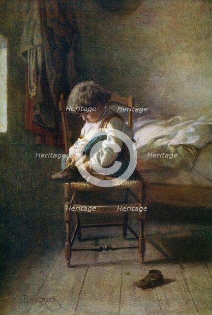 'Alone', 19th century, (1912).Artist: Theophile Emmanuel Duverger