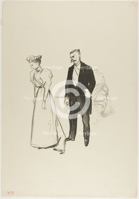 Alone at last!, July 1894. Creator: Theophile Alexandre Steinlen.