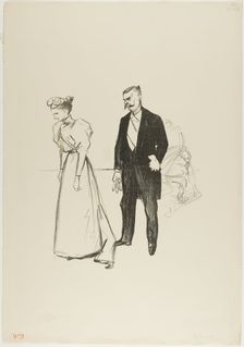 Alone at last!, July 1894. Creator: Theophile Alexandre Steinlen
