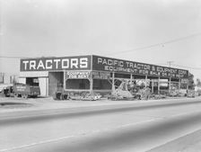 Along the main travel artery through San Joaquin Valley, California, U.S. 99, 1938. Creator: Dorothea Lange