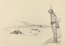 Along the Marne, probably 1918. Creator: Jean Louis Forain