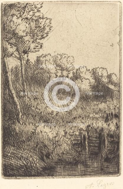 Along the Marne (Sur la Marne). Creator: Alphonse Legros.