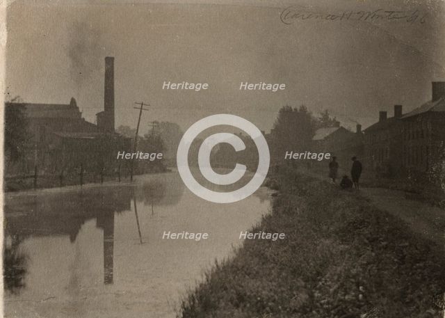 Along the Old Canal, 1896. Creator: Clarence H. White (American, 1871-1925).