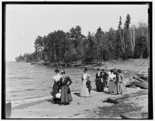 Along the beach, Presque Isle, between 1880 and 1899. Creator: Unknown