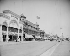 Along the boulevard, Revere Beach, Mass., c1905. Creator: Unknown