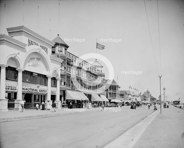 Along the boulevard, Revere Beach, Mass., c1905. Creator: Unknown.