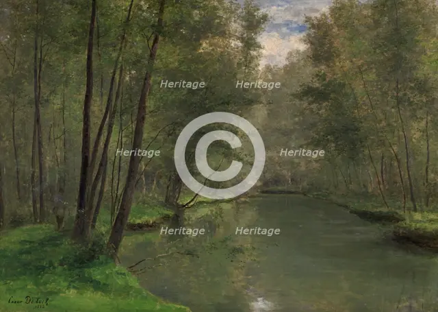 Along the River Epte in Gasny, 1882. Creator: César de Cock.